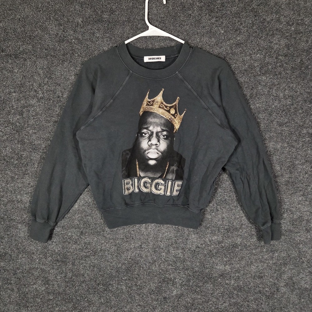 Daydreamer Notorious BIG Biggie Smalls Crown Sweatshirt Women's XS Hip Hop Rap